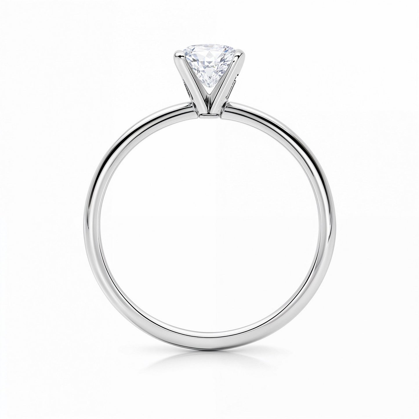 1 1/2 Carat Radiant Lab Grown IGI G/VS1 Diamond Solitaire Ring in 10K White Gold