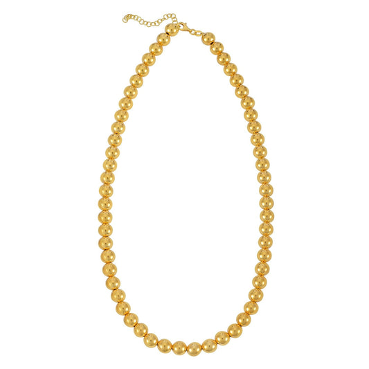 14k Yellow Gold Bead Chain (8mm) - FTH DIAMOND